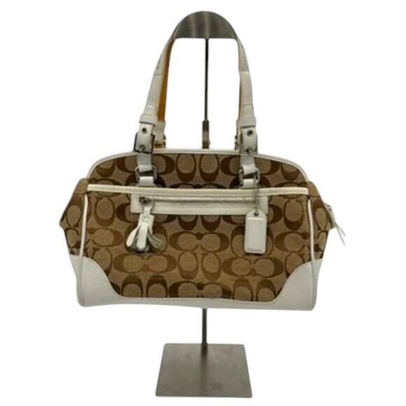 Coach Signature Canvas Handbag EUC - Picture 3 of 16